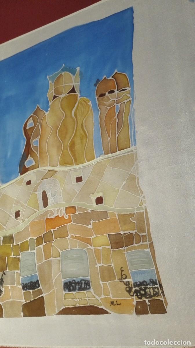 Otros objetos de arte: TAPIZ DE SEDA CON OBRAS DE GAUDI - Foto 6