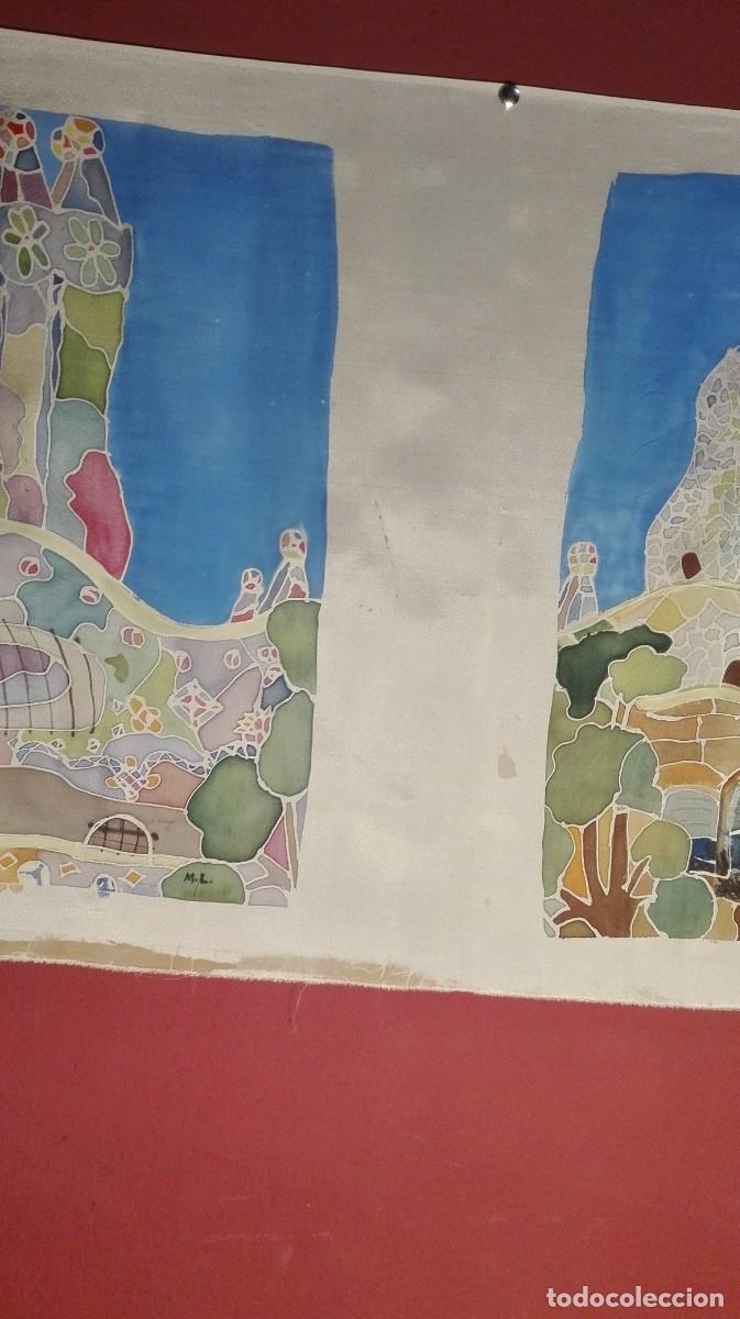 Otros objetos de arte: TAPIZ DE SEDA CON OBRAS DE GAUDI - Foto 8