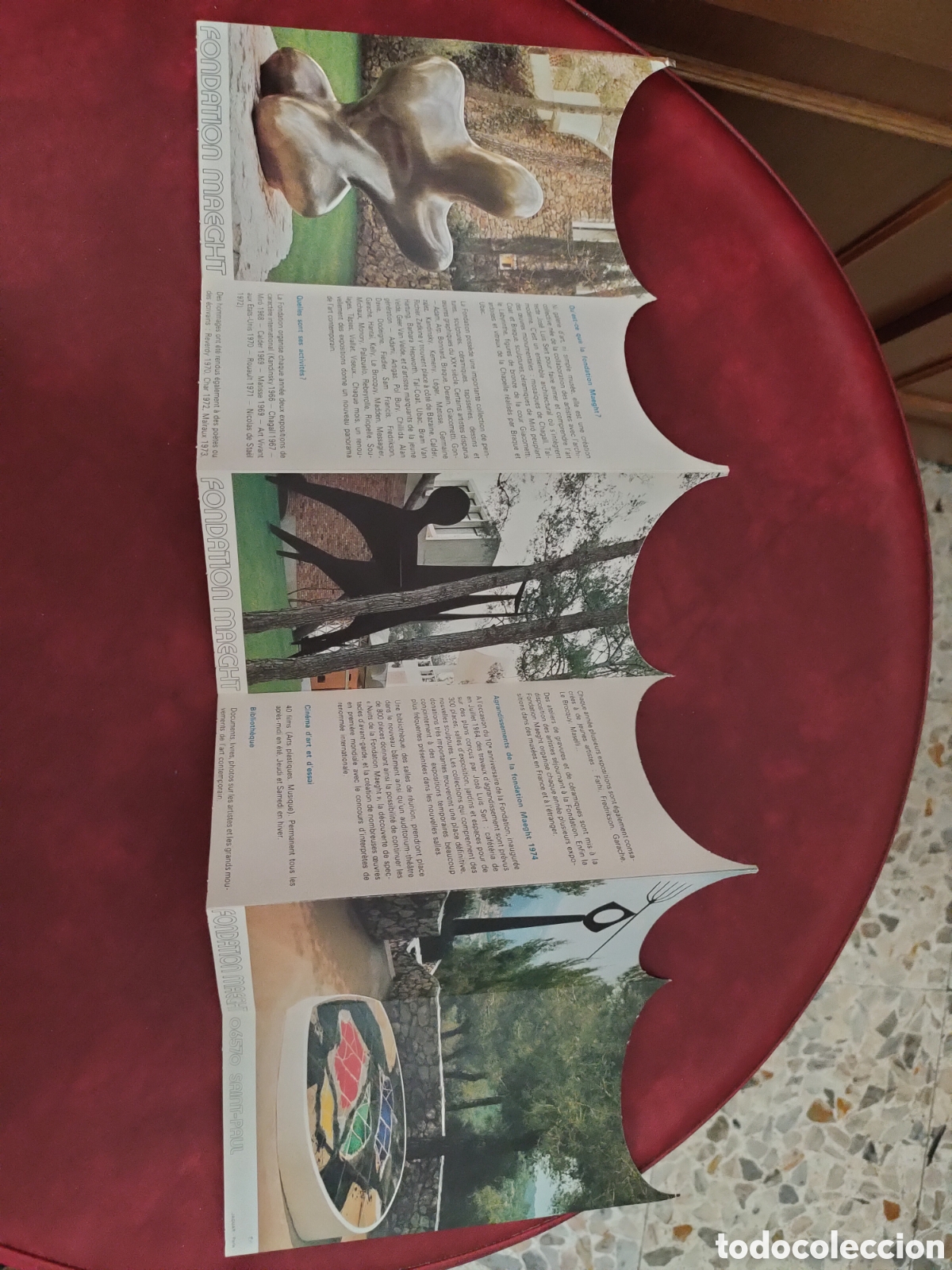 Otros objetos de arte: Folleto Fundaci&oacute;n Maeght - Foto 1