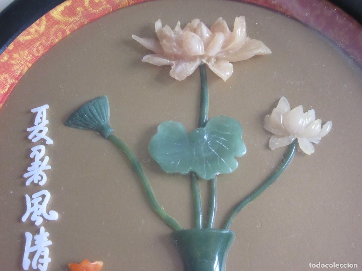 Otros objetos de arte: CUADRO EN FORMATO CIRCULAR CON DECORACION FLORAL - Foto 7