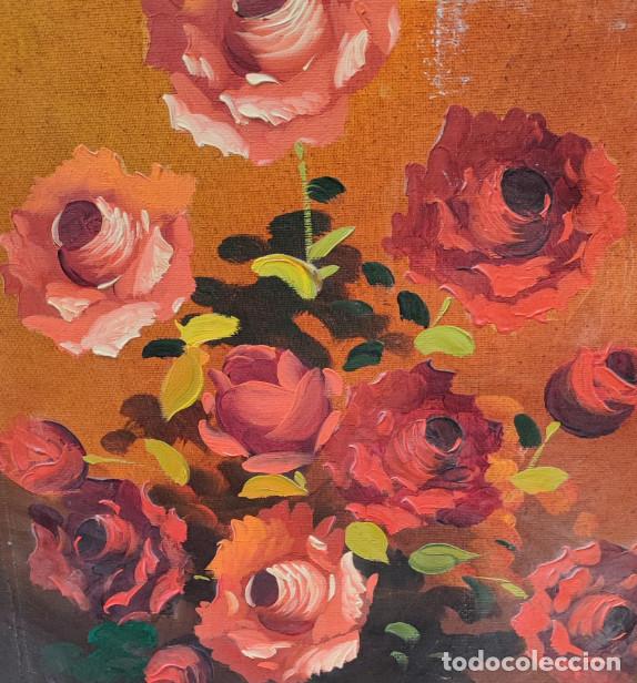 Otros objetos de arte: CUADRO, PINTURA SOBRE LIENZO, ROSAS - Foto 2