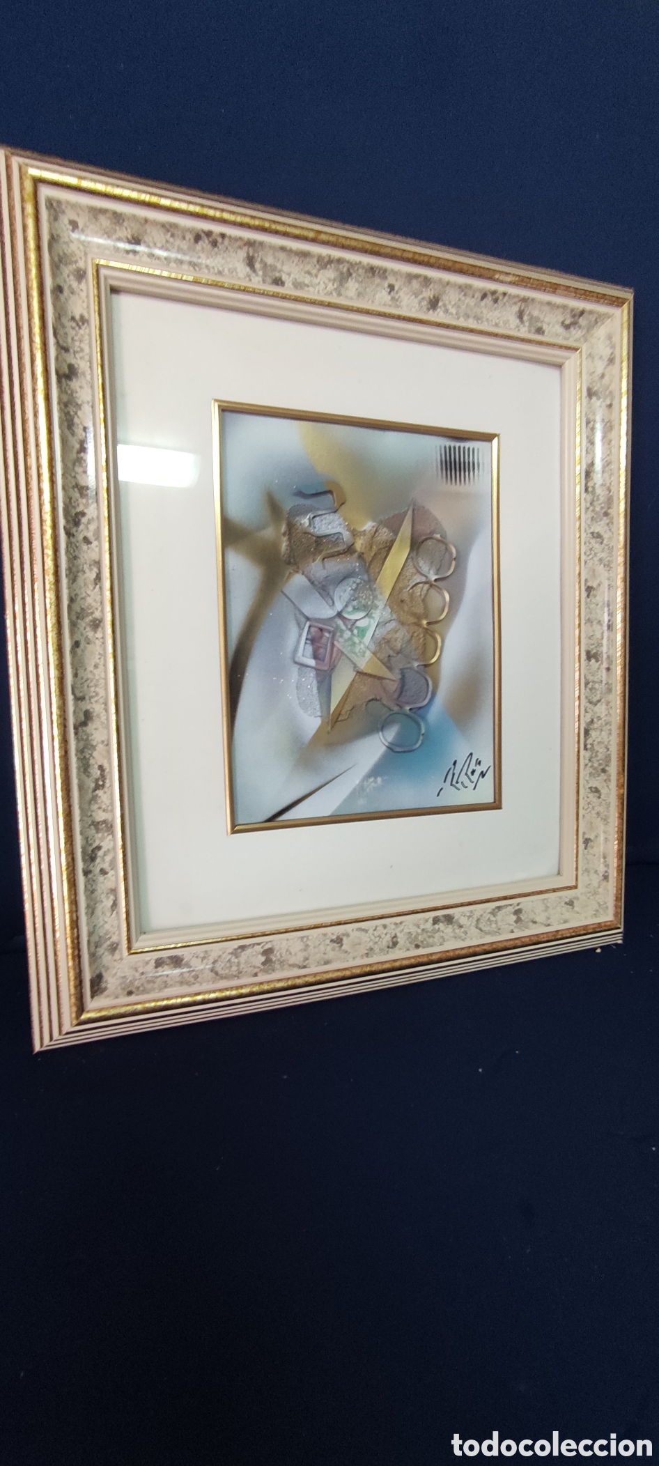 Otros objetos de arte: Cuadro, Obra abstracta firma autor - Foto 2