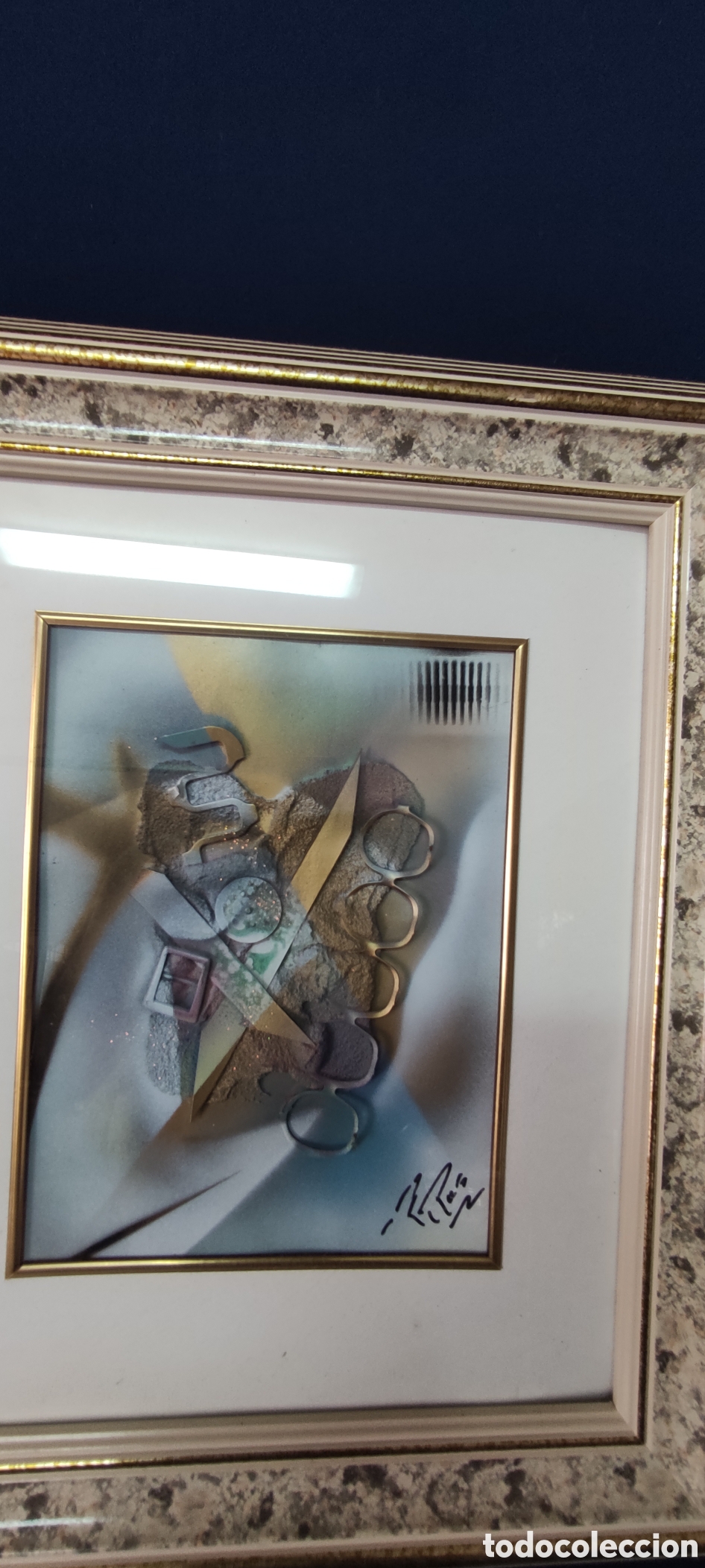 Otros objetos de arte: Cuadro, Obra abstracta firma autor - Foto 10