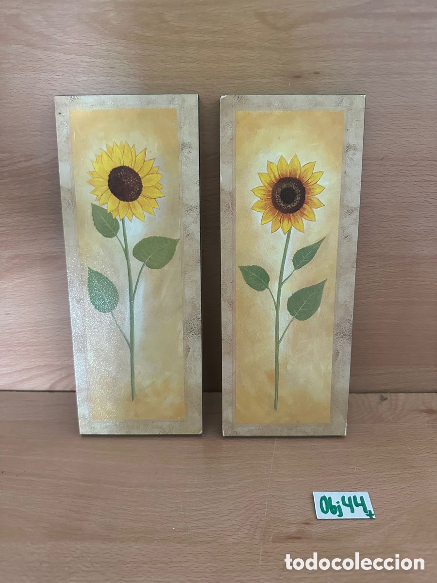 Otros objetos de arte: Cuadros rectangulares, girasoles - Foto 1
