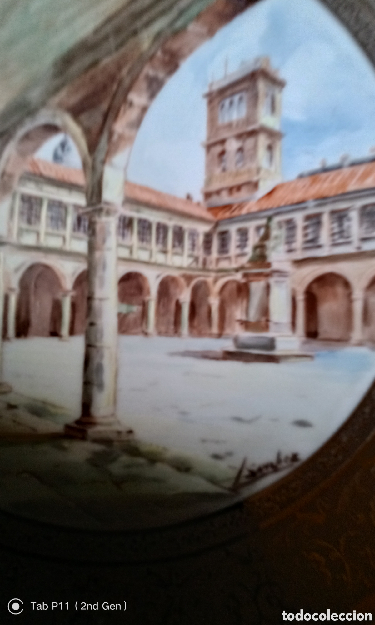 Otros objetos de arte: Plato pintado a mano d&eacute; museo - Foto 5