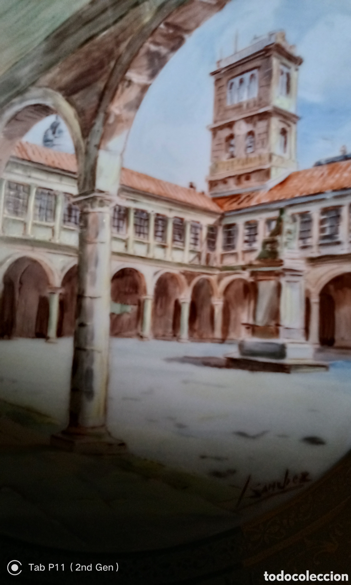 Otros objetos de arte: Plato pintado a mano d&eacute; museo - Foto 6