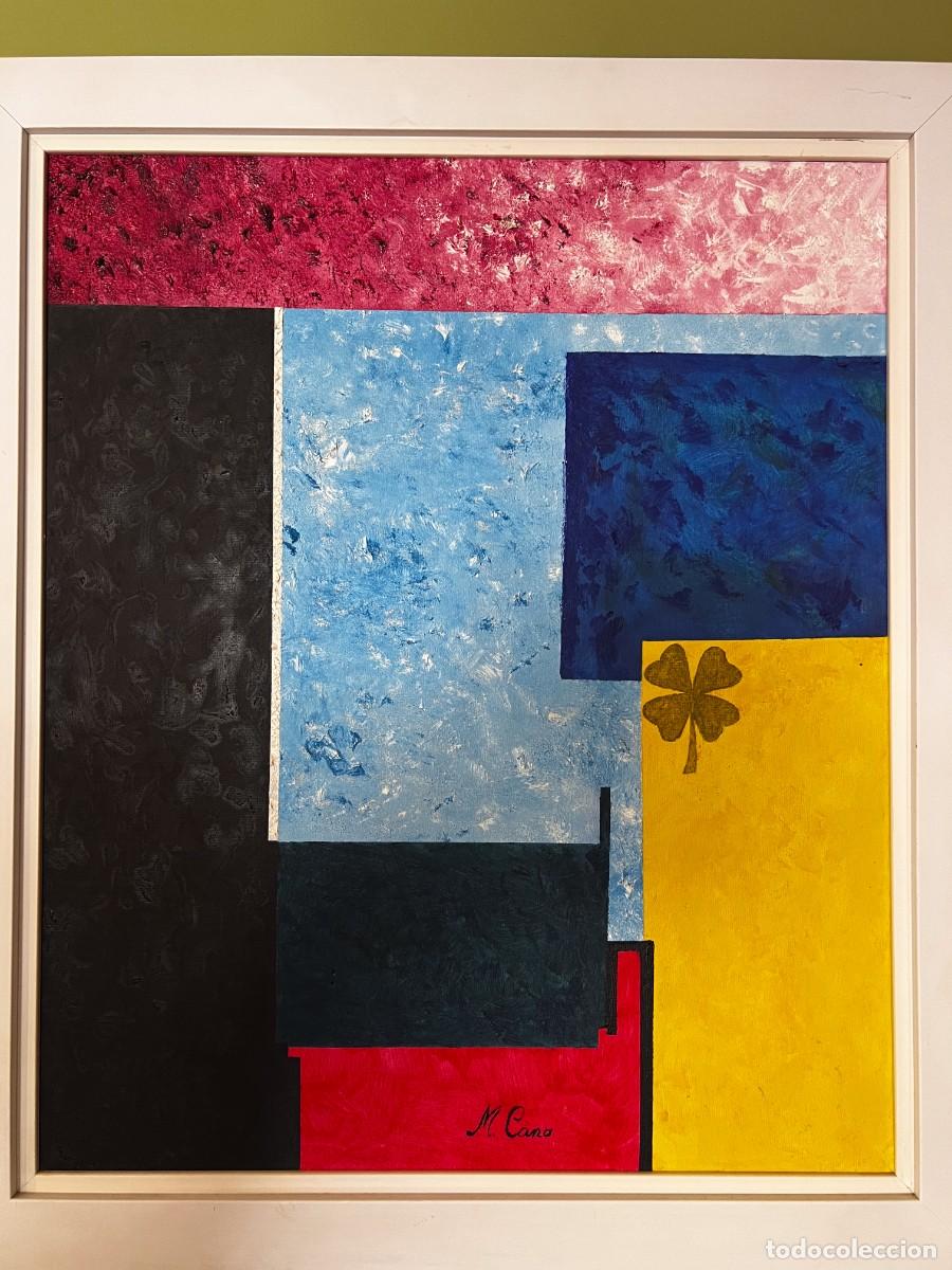 Otros objetos de arte: Cuadro abstracto enmarcado 65x55 - Foto 1