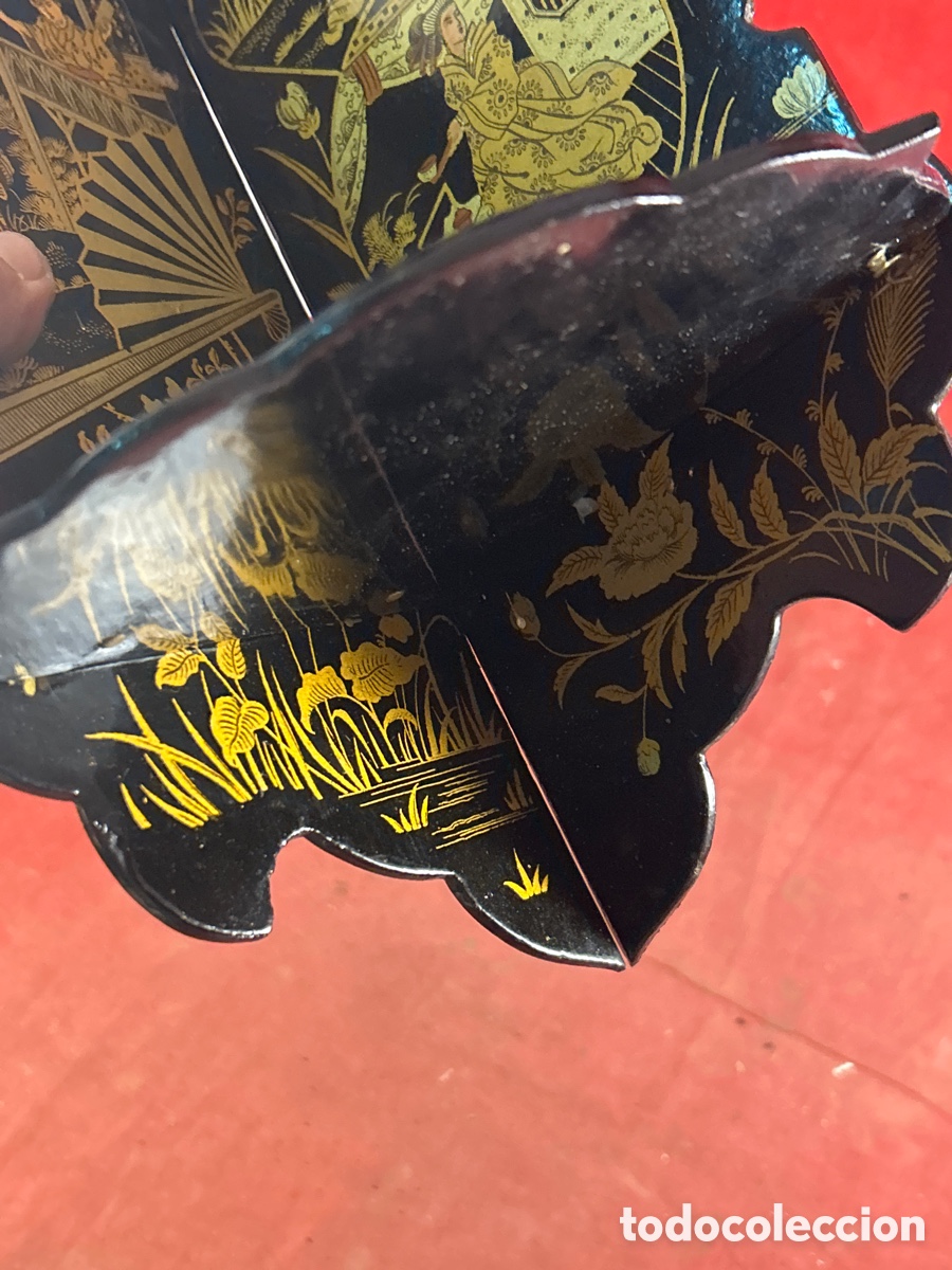 Otros objetos de arte: RINCONERA ORIENTAL LACADA EN NEGRO - Foto 3