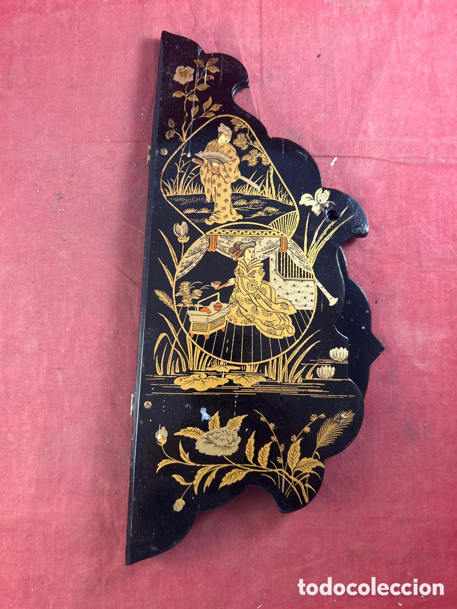 Otros objetos de arte: RINCONERA ORIENTAL LACADA EN NEGRO - Foto 7