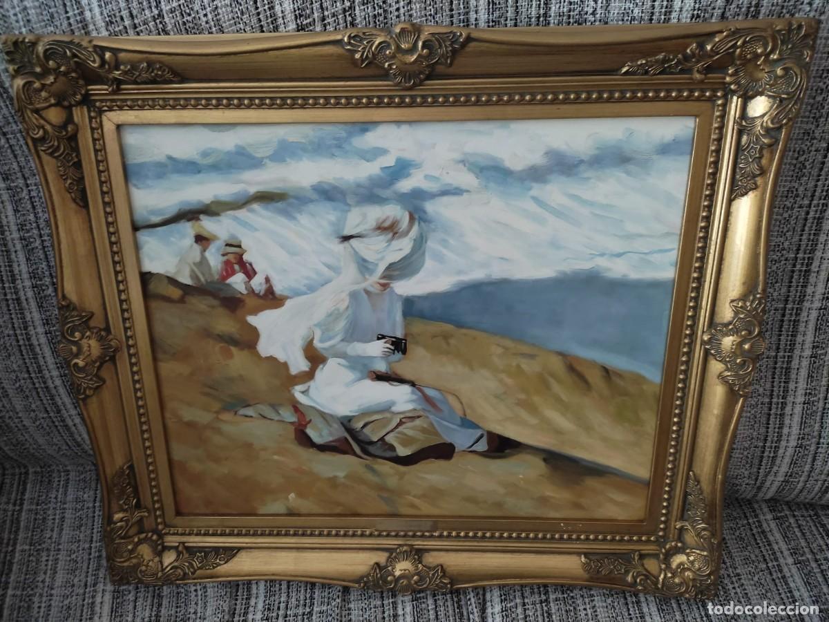 Otros objetos de arte: INSTANTANEA BIARRITZ 1906 ---CUADRO SOROLLA - Foto 1