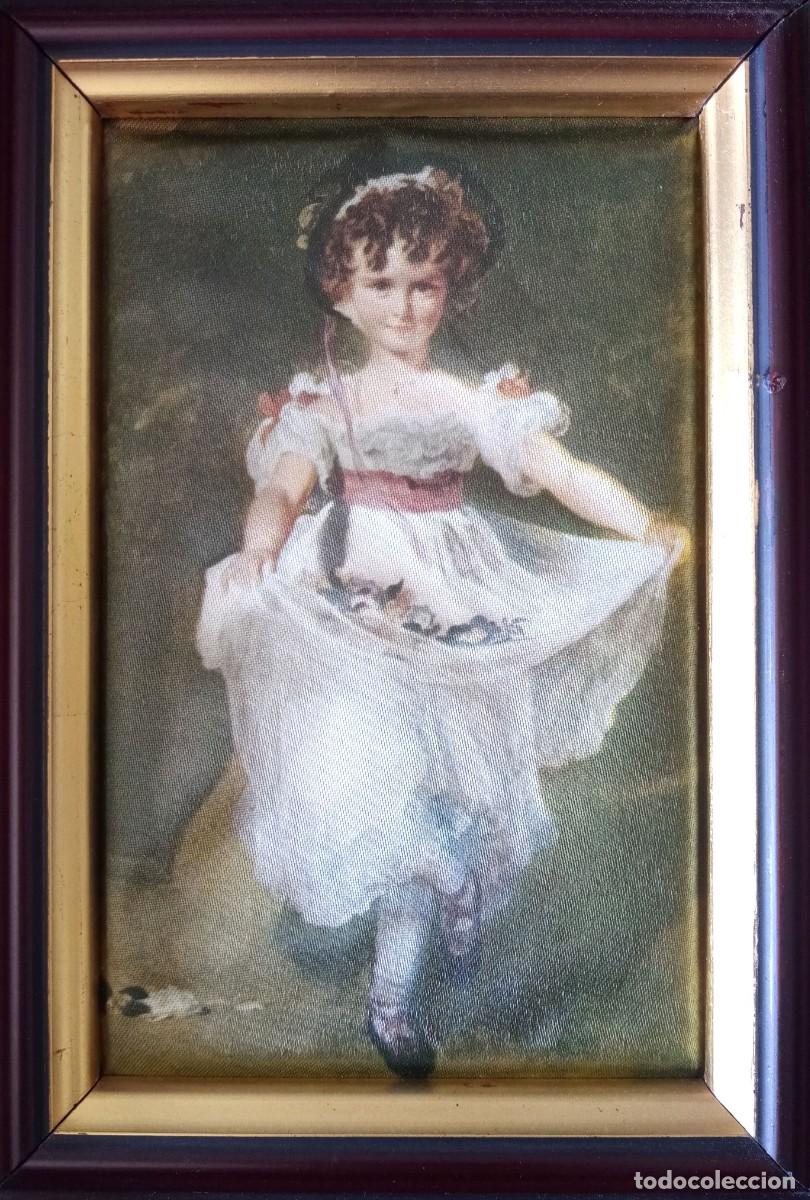 Otros objetos de arte: Cuadro en seda acolchada Miss Murray Thomas Lawrence - Foto 3