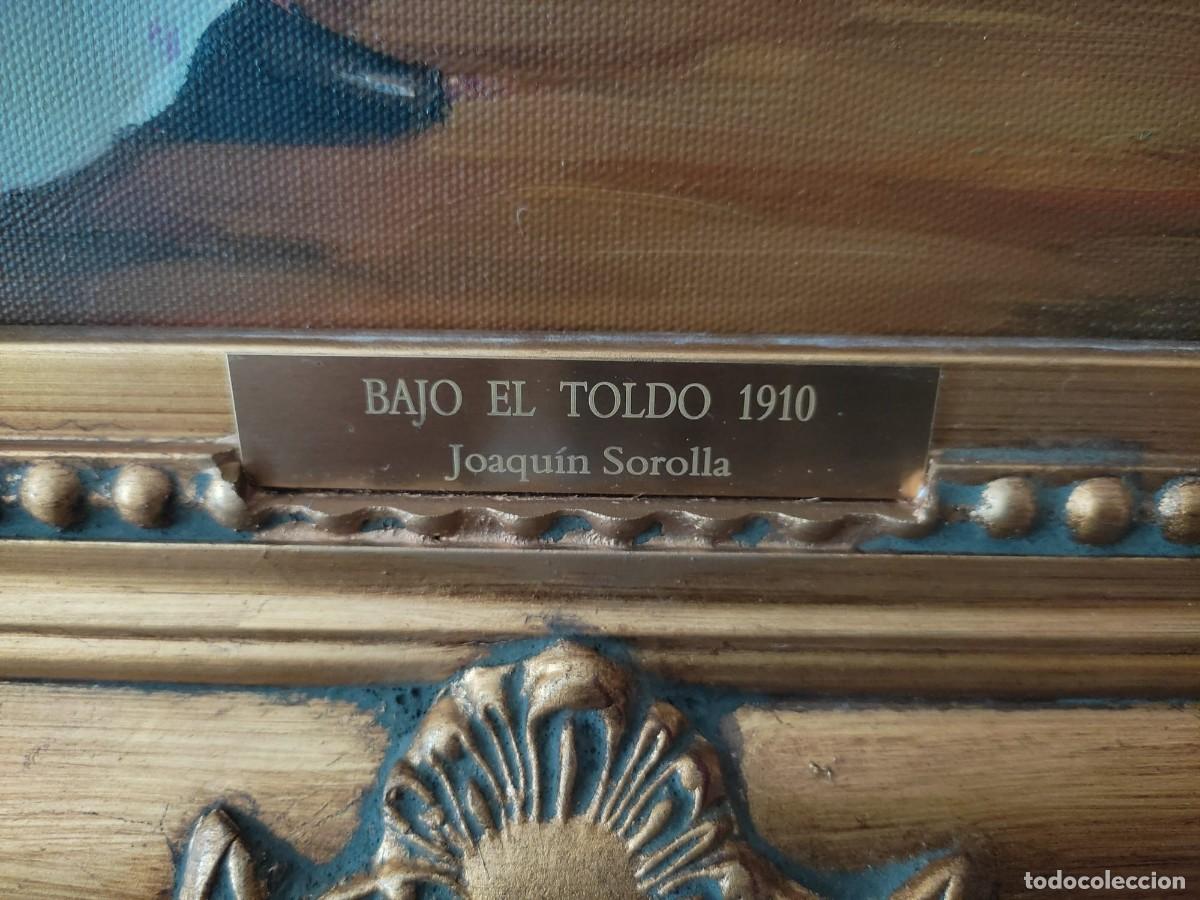 Otros objetos de arte: BAJO EL TOLDO 1910 ---CUADRO SOROLLA - Foto 2