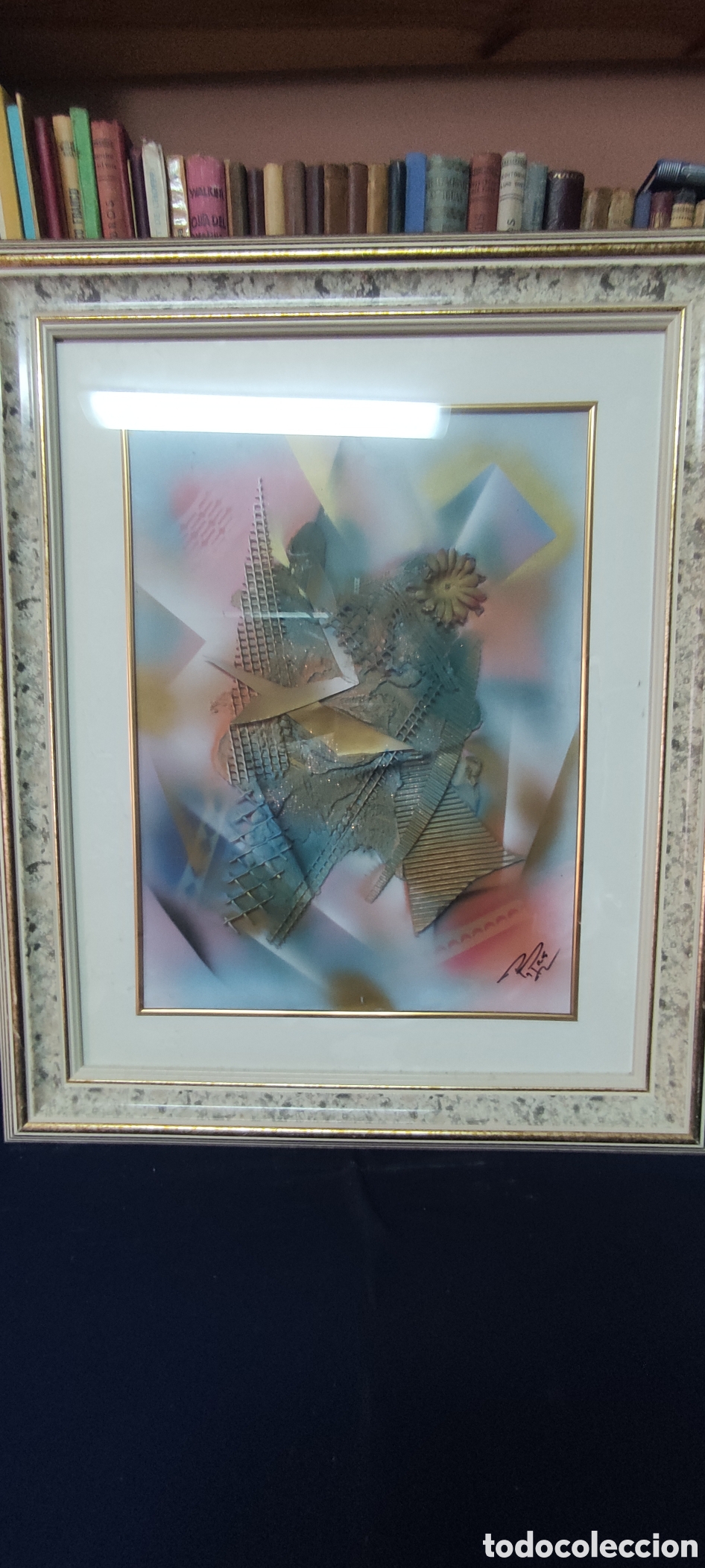 Otros objetos de arte: Cuadro abstracto firmado - Foto 2