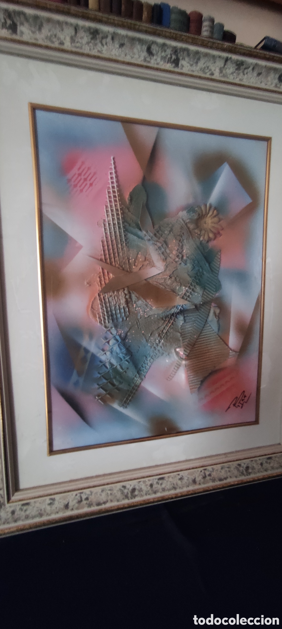 Otros objetos de arte: Cuadro abstracto firmado - Foto 3