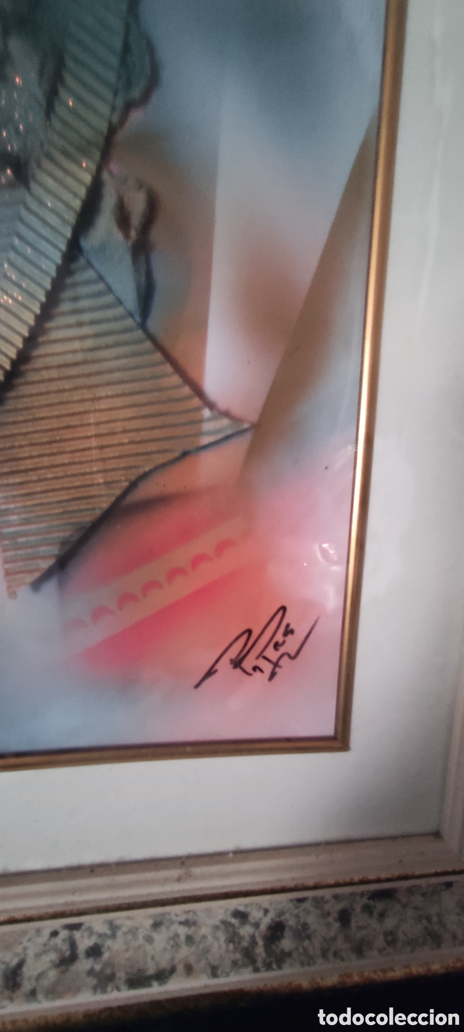 Otros objetos de arte: Cuadro abstracto firmado - Foto 5