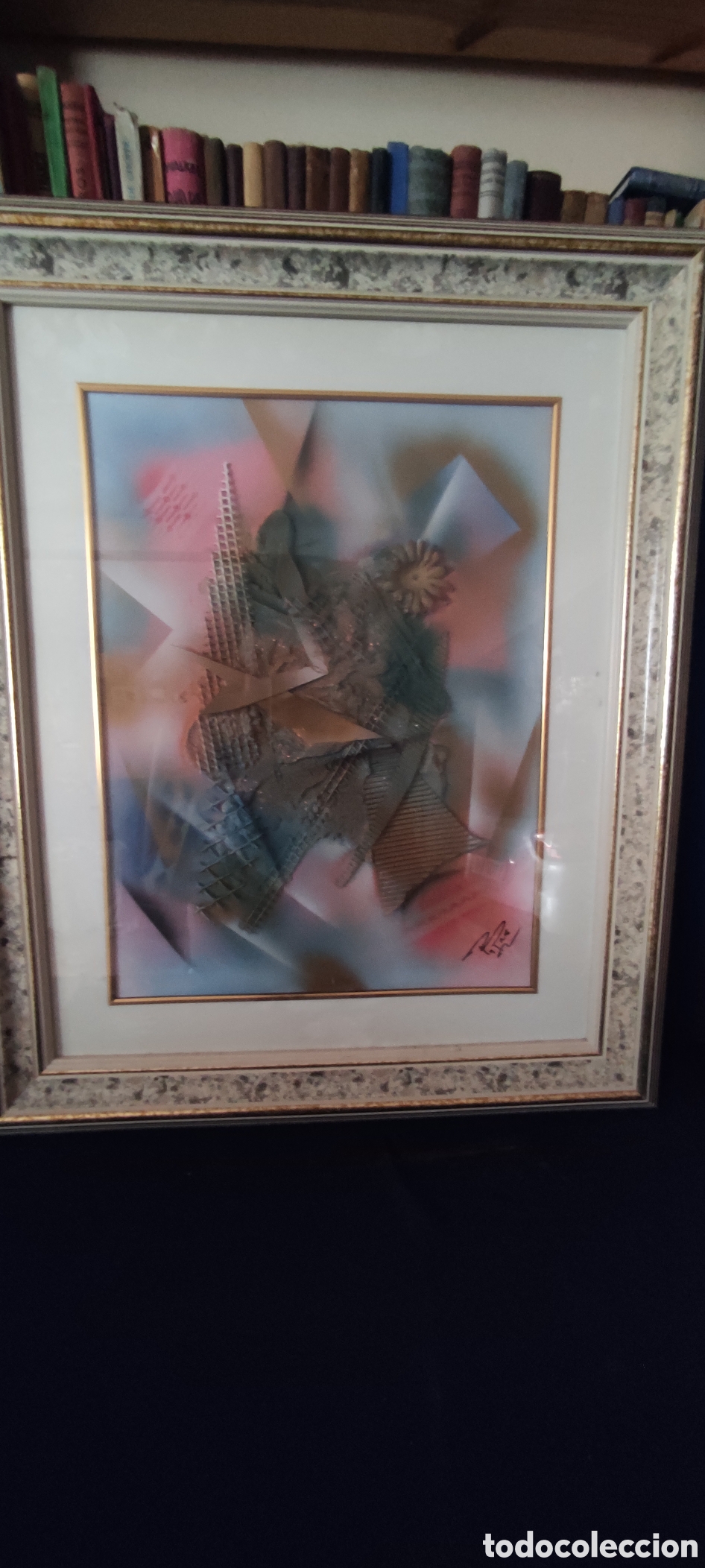 Otros objetos de arte: Cuadro abstracto firmado - Foto 9