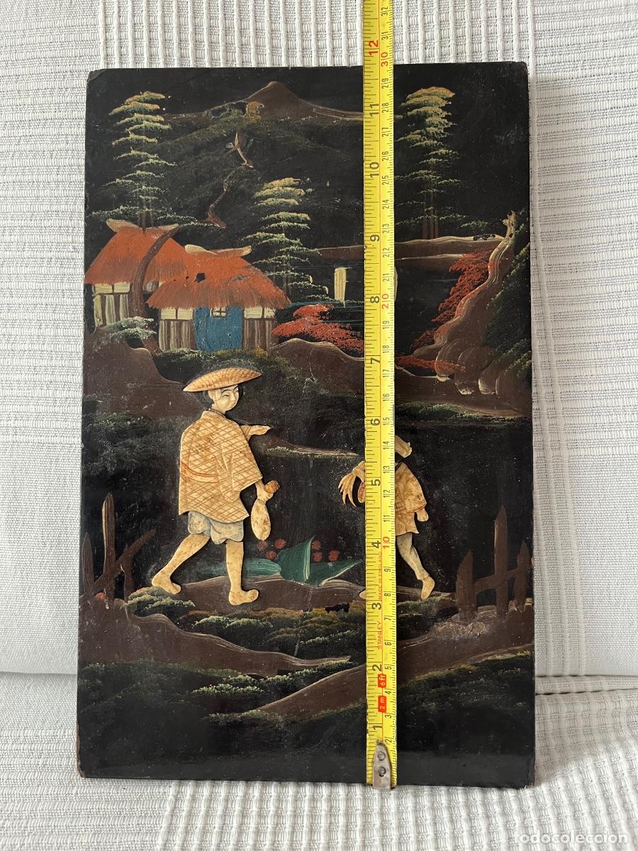 Otros objetos de arte: Antiguo cuadro chino - Foto 3