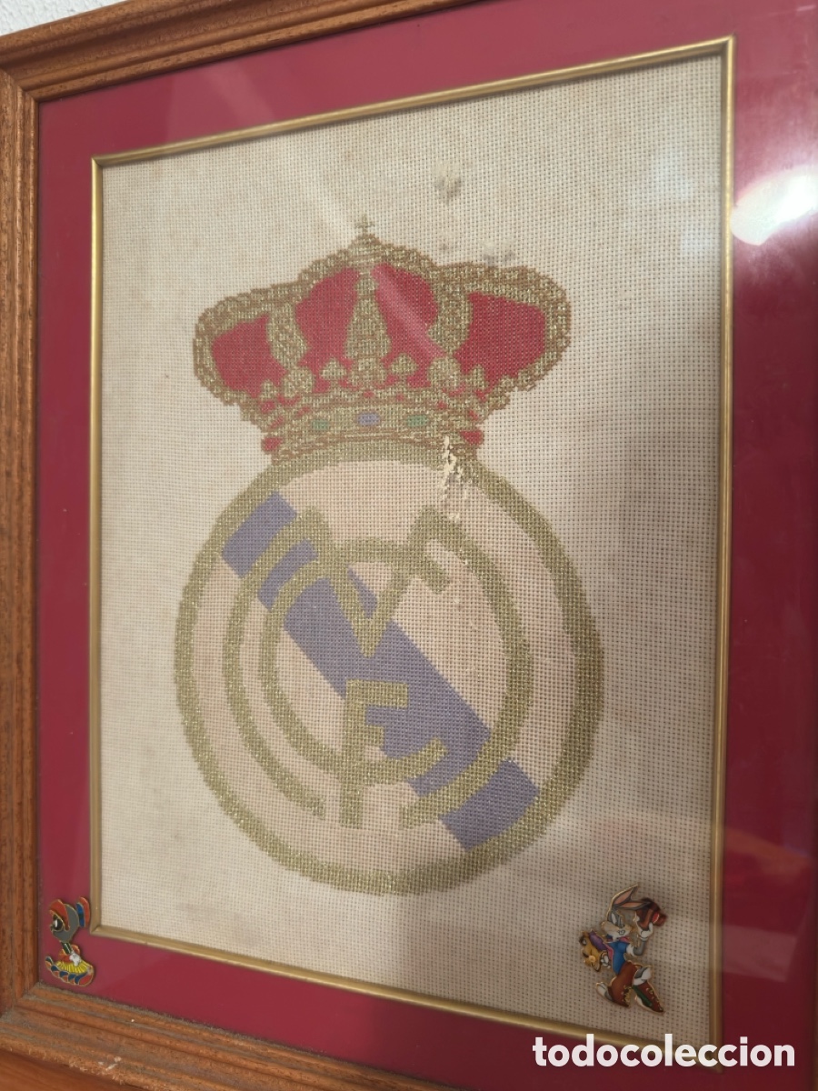 Otros objetos de arte: Cuadro de punto de cruz Del Real Madrid - Foto 4