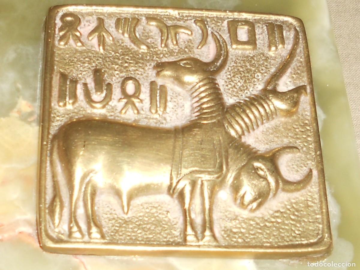 Otros objetos de arte: ANTIGUA PLACA ,,SEAL FROM MOENJODARO - Foto 5