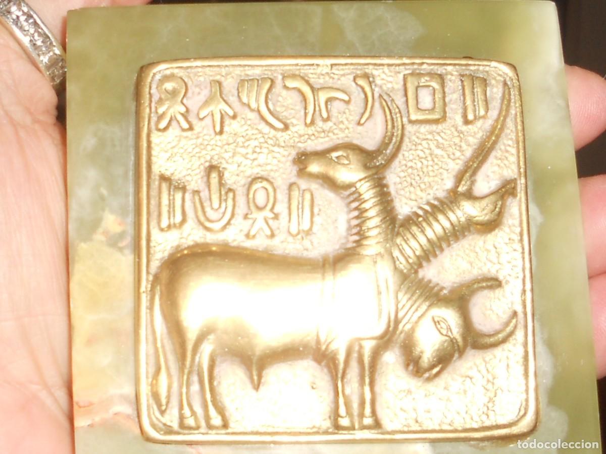 Otros objetos de arte: ANTIGUA PLACA ,,SEAL FROM MOENJODARO - Foto 7