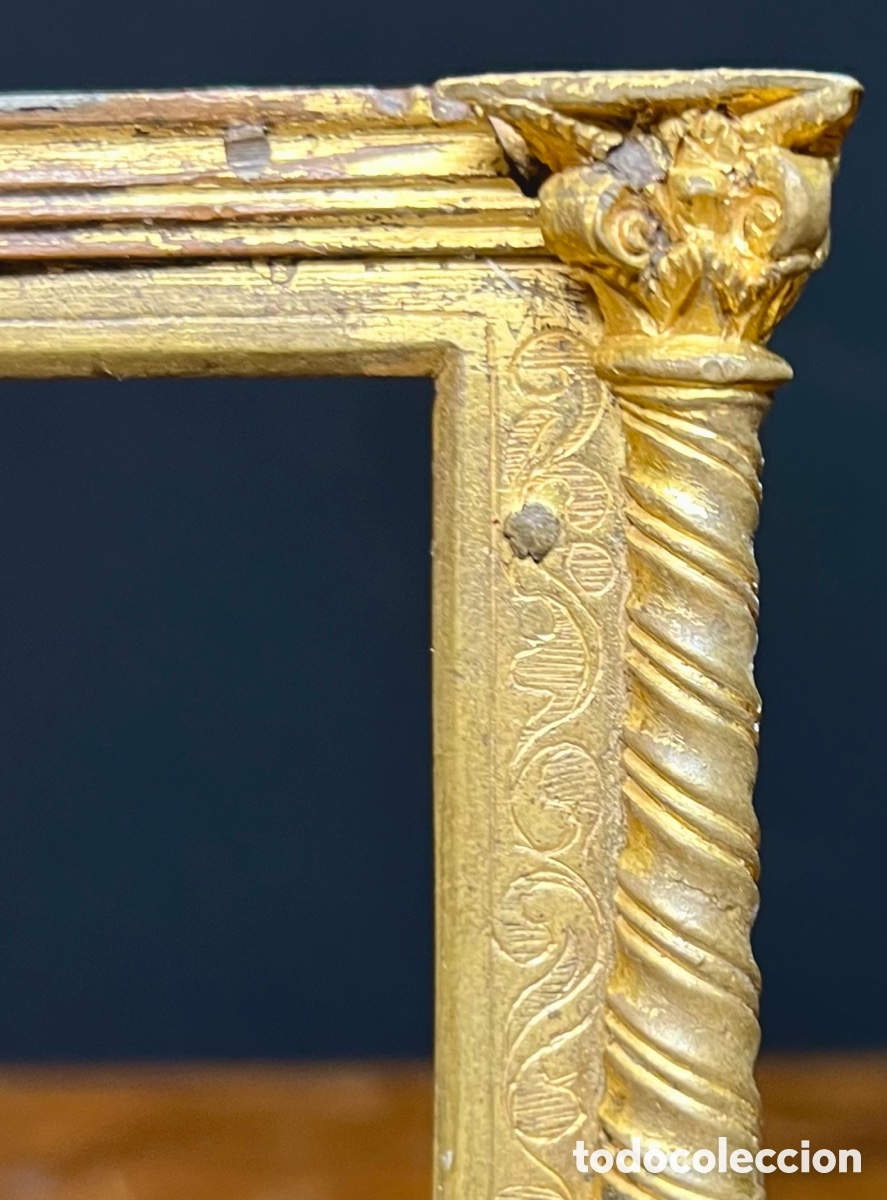 Otros objetos de arte: Marco en bronce dorado, S.XVI - XVII - Foto 2