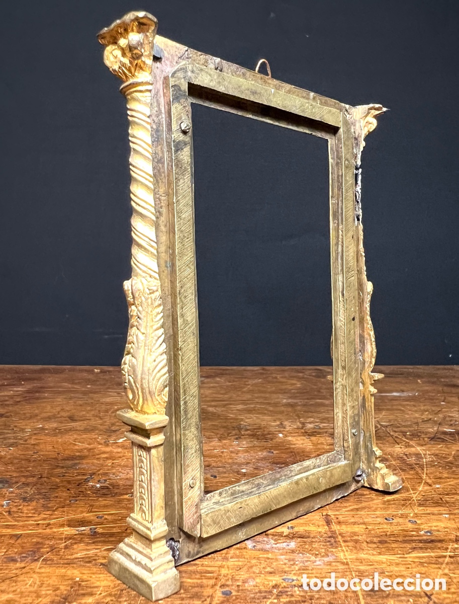 Otros objetos de arte: Marco en bronce dorado, S.XVI - XVII - Foto 6