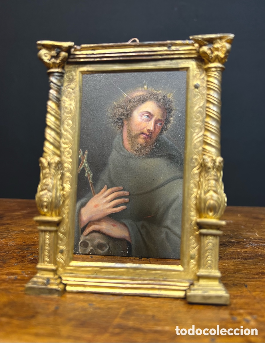 Otros objetos de arte: Marco en bronce dorado, S.XVI - XVII - Foto 11