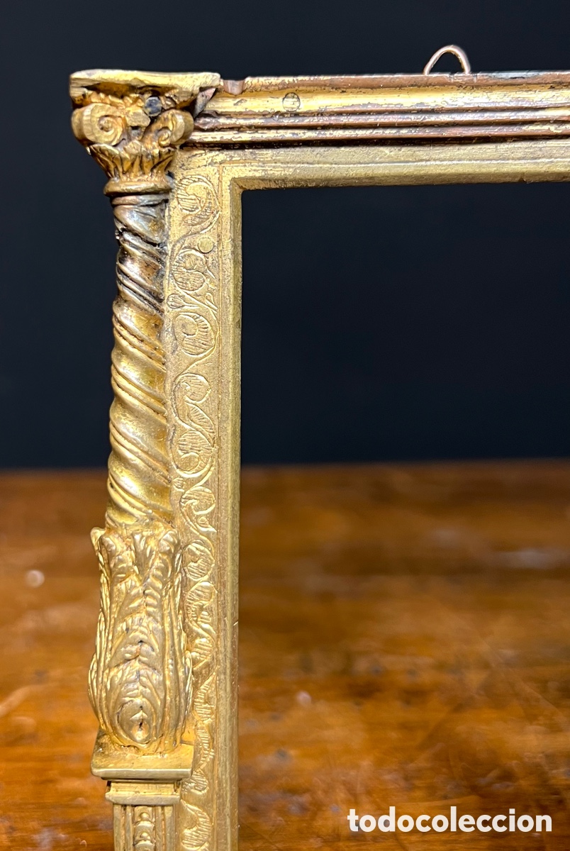 Otros objetos de arte: Marco en bronce dorado, S.XVI - XVII - Foto 12