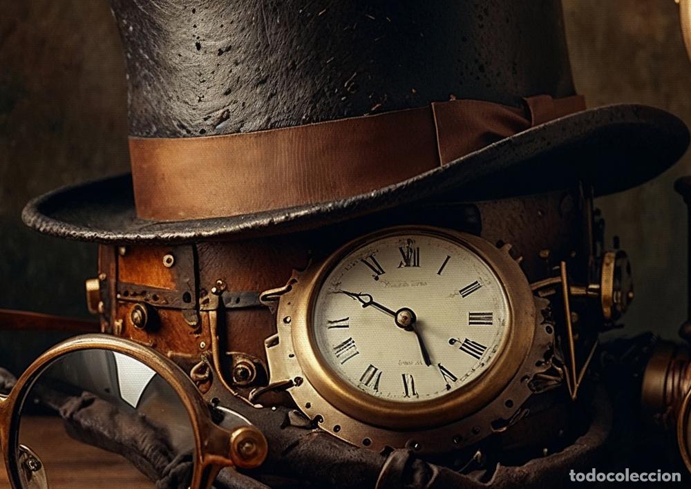 Otros objetos de arte: BODEG&Oacute;N STEAMPUNK - IMPRESI&Oacute;N EN LIENZO DE ALGOD&Oacute;N ( 73 X 54 cm ) - Foto 2