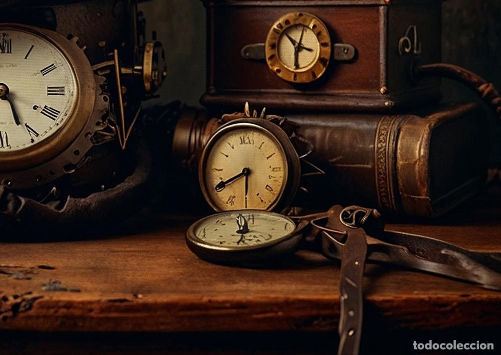 Otros objetos de arte: BODEG&Oacute;N STEAMPUNK - IMPRESI&Oacute;N EN LIENZO DE ALGOD&Oacute;N ( 73 X 54 cm ) - Foto 3