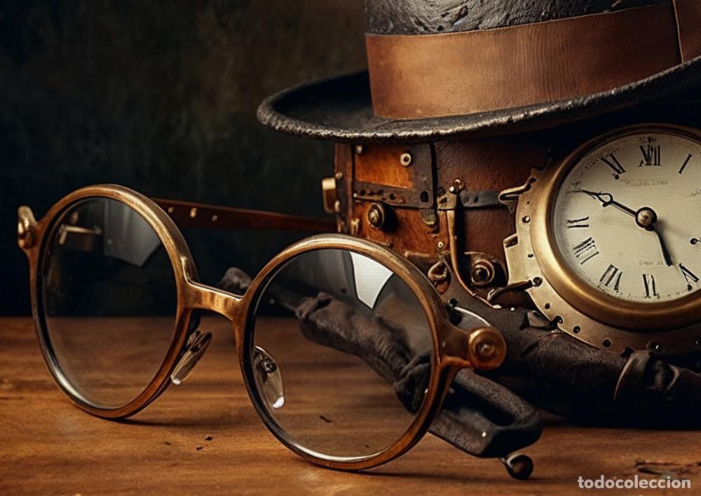 Otros objetos de arte: BODEG&Oacute;N STEAMPUNK - IMPRESI&Oacute;N EN LIENZO DE ALGOD&Oacute;N ( 73 X 54 cm ) - Foto 5