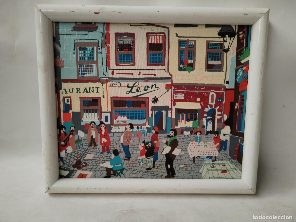 Otros objetos de arte: cuadro acrilico anonimo - Foto 2