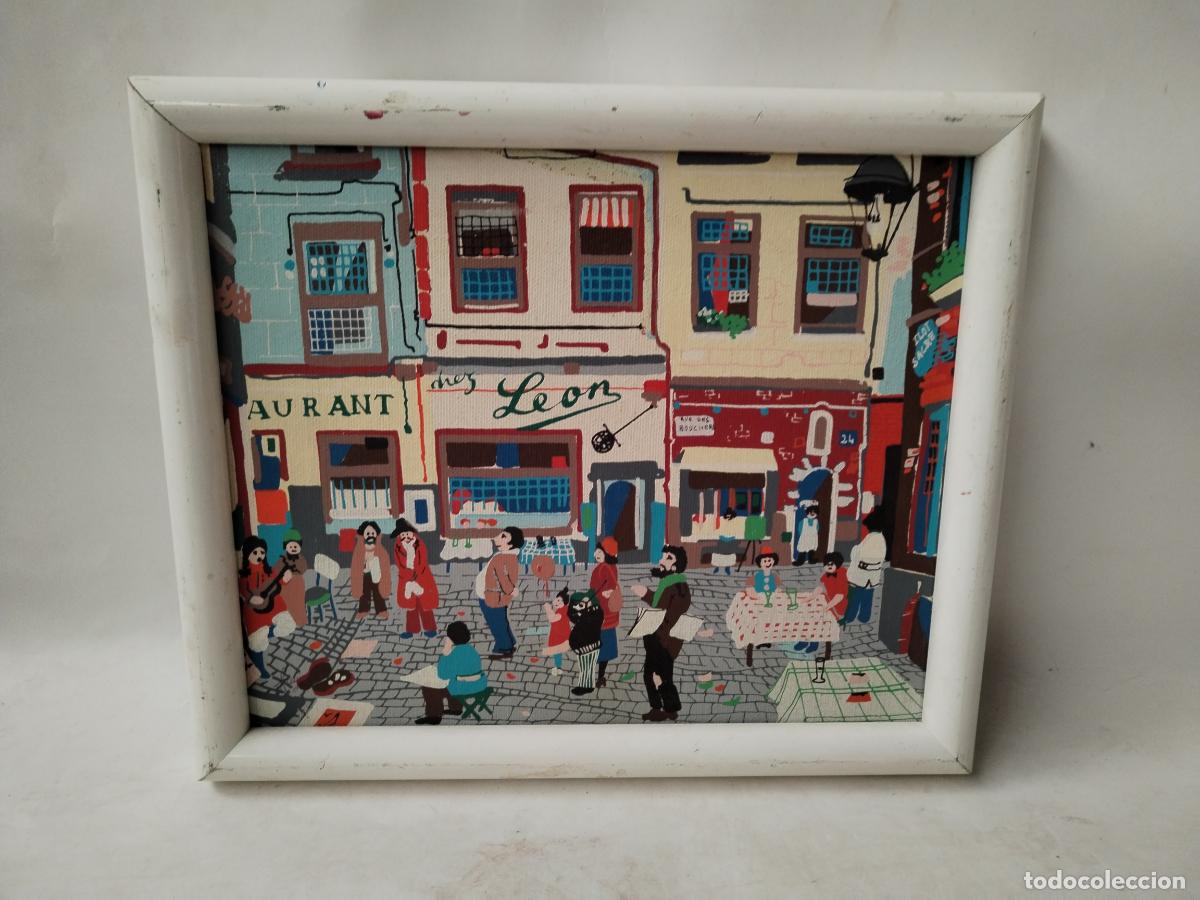 Otros objetos de arte: cuadro acrilico anonimo - Foto 1