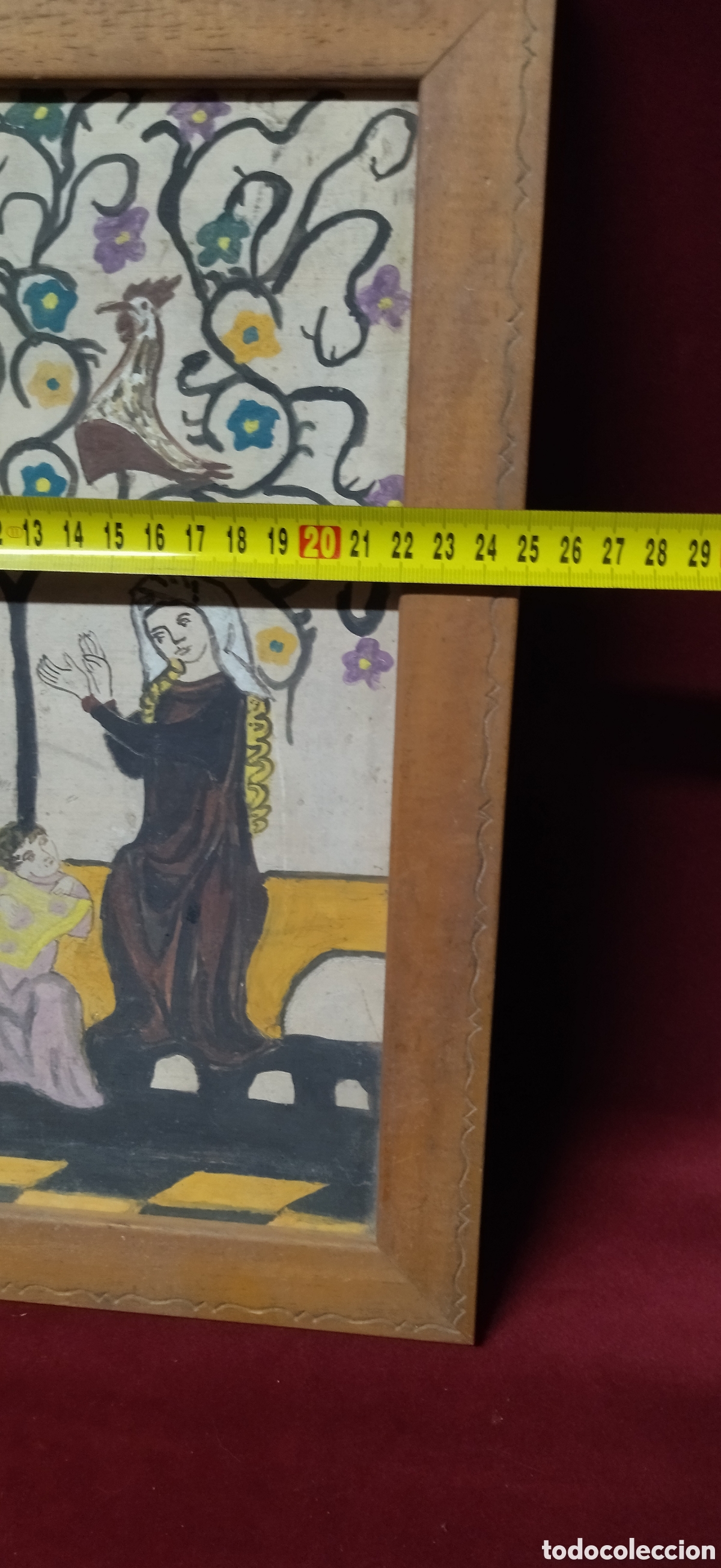Otros objetos de arte: Pintura antigua religiosa - Foto 2