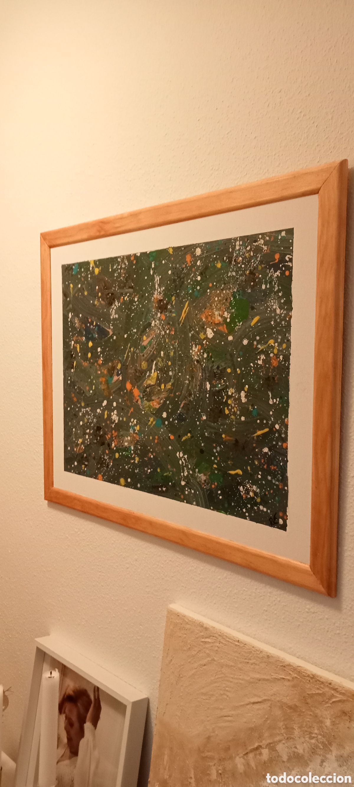 Otros objetos de arte: Pintura acr&iacute;lica estilo abstracto. - Foto 2