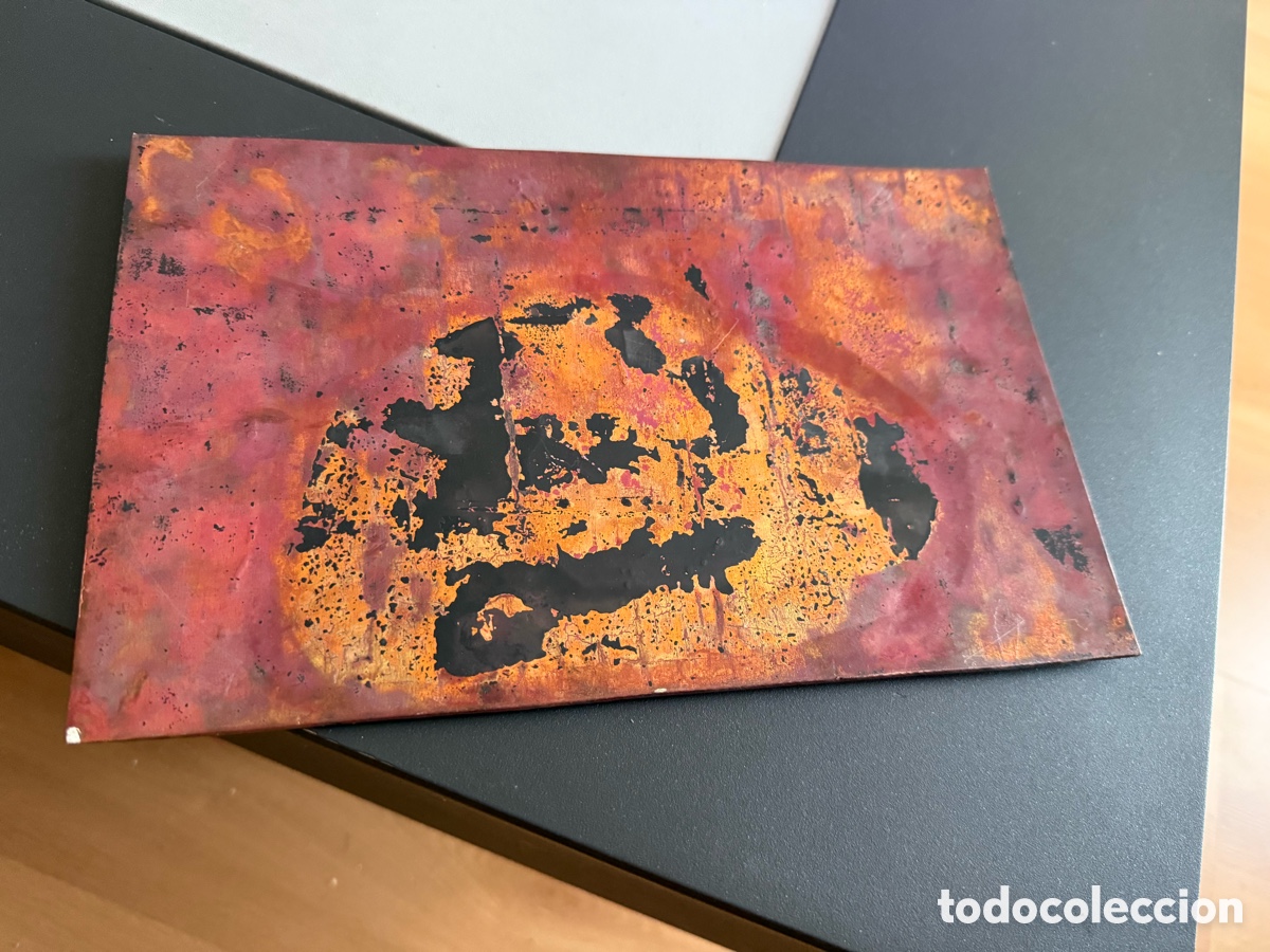 Otros objetos de arte: ESCENA. ESMALTE sobre COBRE. 27x16 cm - Foto 3