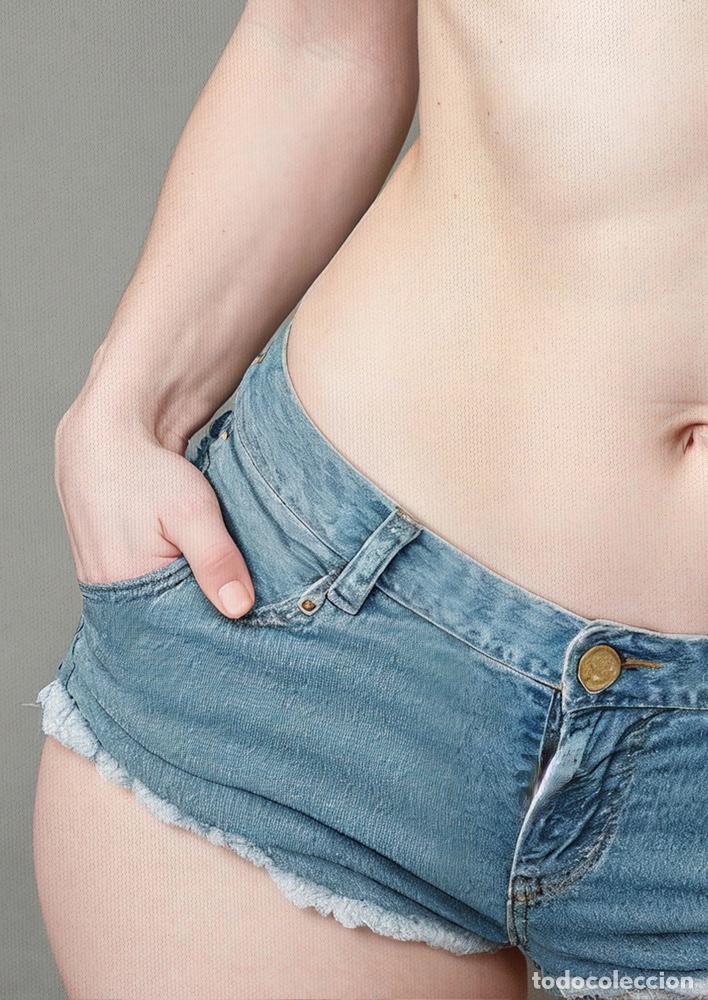 Otros objetos de arte: DENIM SHORTS - IMPRESION EN LIENZO DE ALGOD&Oacute;N ( 73 X 54 cm ) - Foto 6