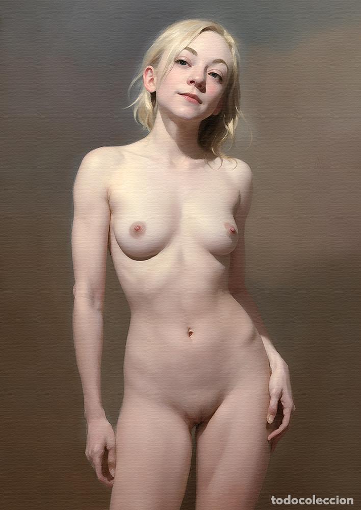 Otros objetos de arte: EMILY - IMPRESION EN LIENZO DE ALGOD&Oacute;N ( 73 X 54 cm ) - Foto 1
