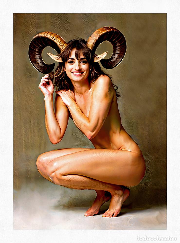 Otros objetos de arte: FAUN - IMPRESION EN LIENZO DE ALGOD&Oacute;N ( 73 X 54 cm ) - Foto 5
