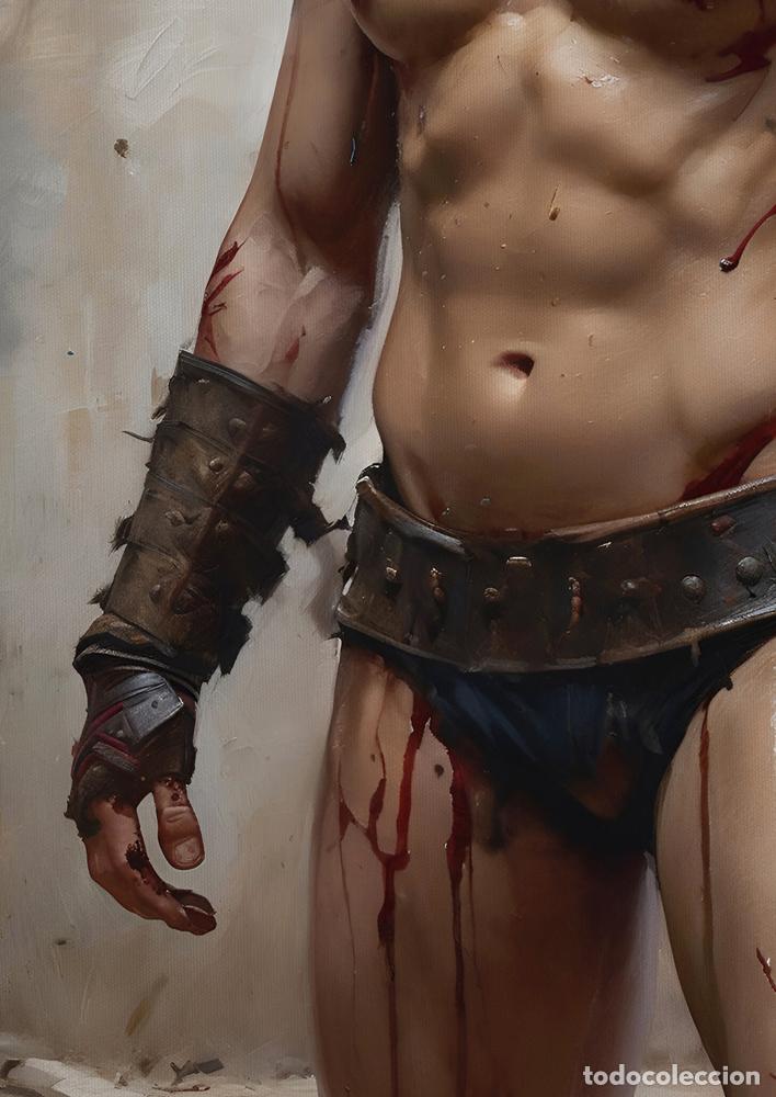 Otros objetos de arte: GLADIATOR II - IMPRESION EN LIENZO DE ALGOD&Oacute;N ( 73 X 54 cm ) - Foto 3