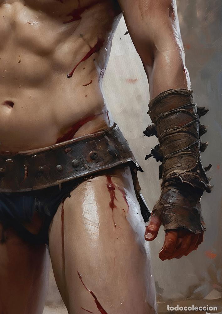 Otros objetos de arte: GLADIATOR II - IMPRESION EN LIENZO DE ALGOD&Oacute;N ( 73 X 54 cm ) - Foto 4