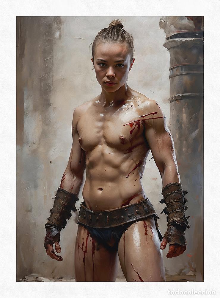 Otros objetos de arte: GLADIATOR II - IMPRESION EN LIENZO DE ALGOD&Oacute;N ( 73 X 54 cm ) - Foto 5