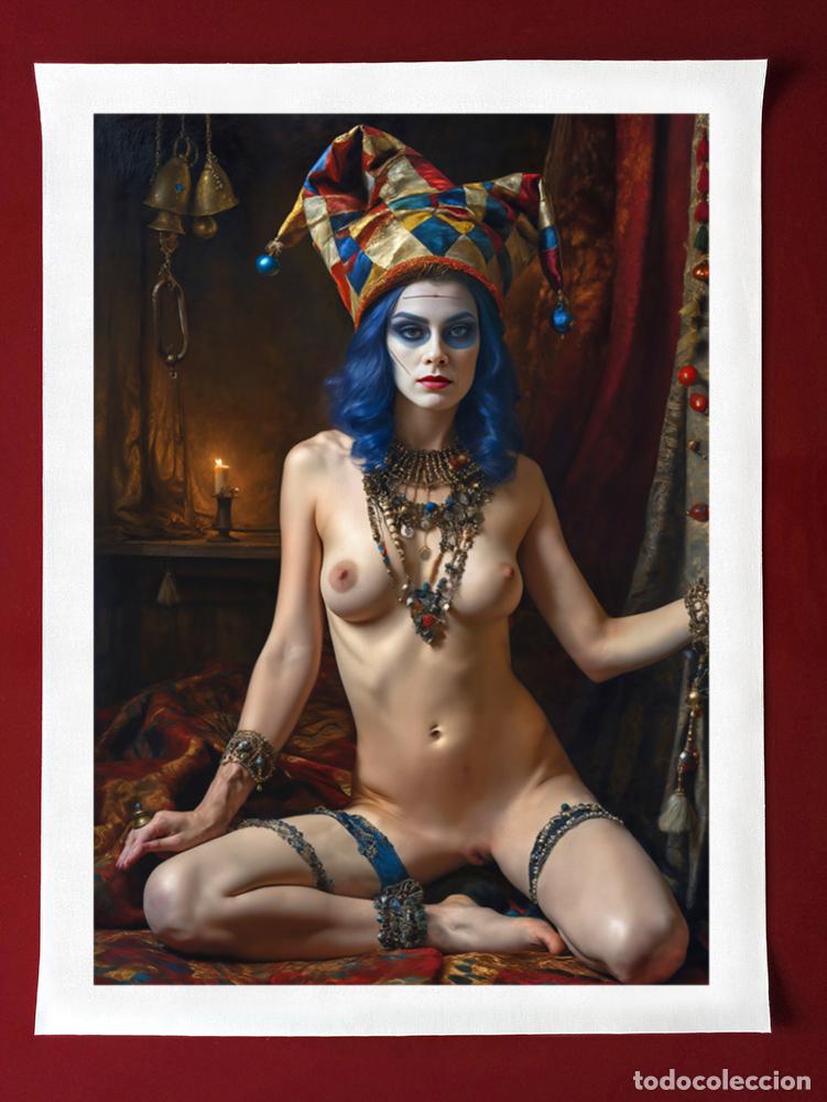 Otros objetos de arte: HARLEQUIN - IMPRESION EN LIENZO DE ALGOD&Oacute;N ( 73 X 54 cm ) - Foto 6