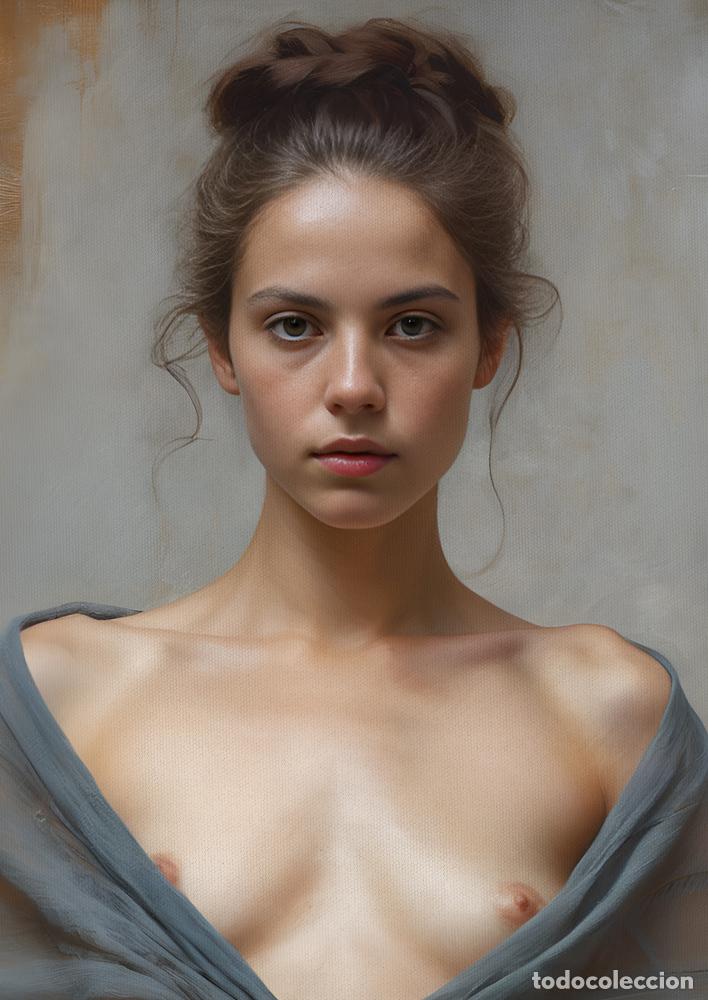 Otros objetos de arte: SHAWL II - IMPRESION EN LIENZO DE ALGOD&Oacute;N ( 73 X 54 cm ) - Foto 2
