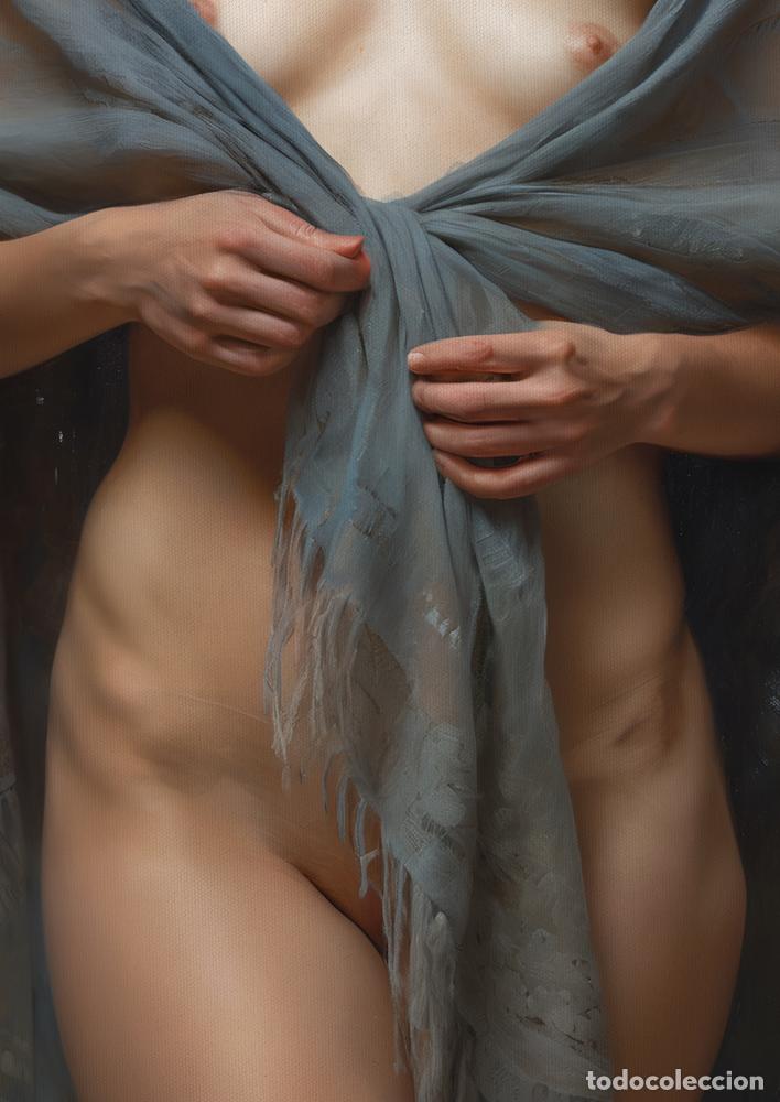 Otros objetos de arte: SHAWL II - IMPRESION EN LIENZO DE ALGOD&Oacute;N ( 73 X 54 cm ) - Foto 3