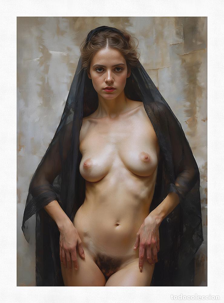 Otros objetos de arte: SHAWL III - IMPRESION EN LIENZO DE ALGOD&Oacute;N ( 73 X 54 cm ) - Foto 4