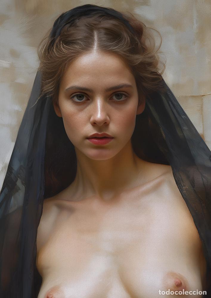 Otros objetos de arte: SHAWL III - IMPRESION EN LIENZO DE ALGOD&Oacute;N ( 73 X 54 cm ) - Foto 2