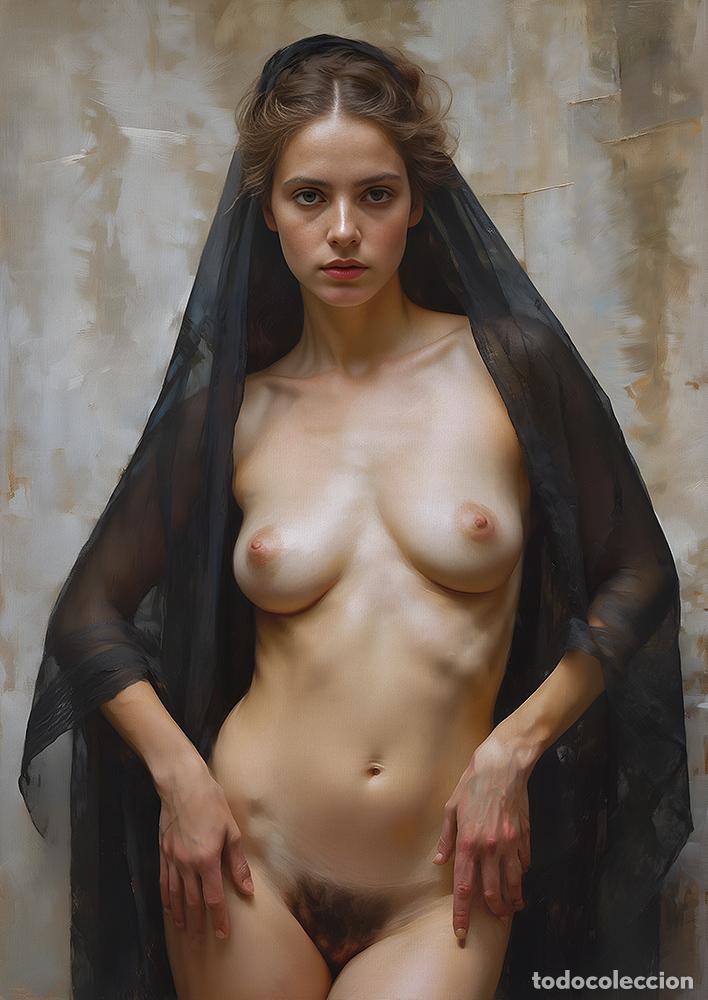 Otros objetos de arte: SHAWL III - IMPRESION EN LIENZO DE ALGOD&Oacute;N ( 73 X 54 cm ) - Foto 1