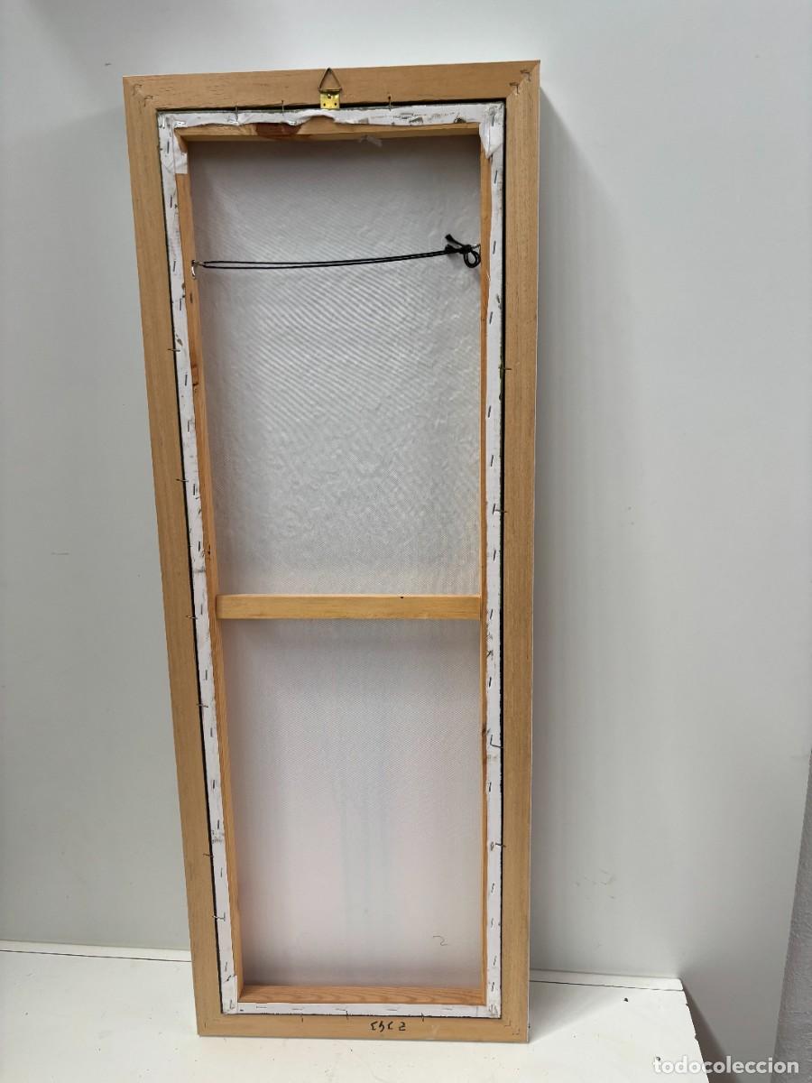 Otros objetos de arte: CUADRO OLEO SOBRE LIENZO CON FIRMA CON APLIQUES - Foto 4