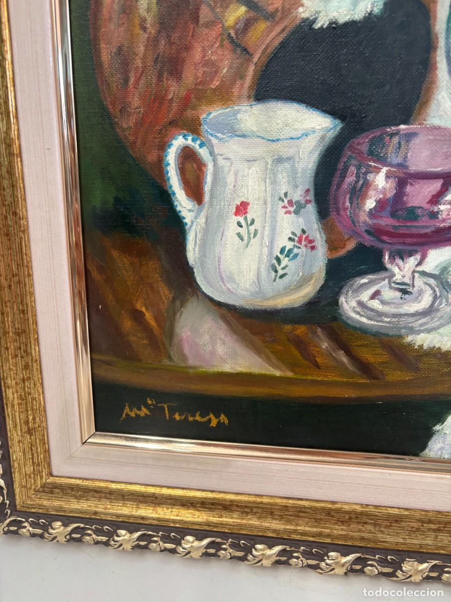 Otros objetos de arte: OLEO SOBRE LIENZO BODEGON CON FIRMA - Foto 2